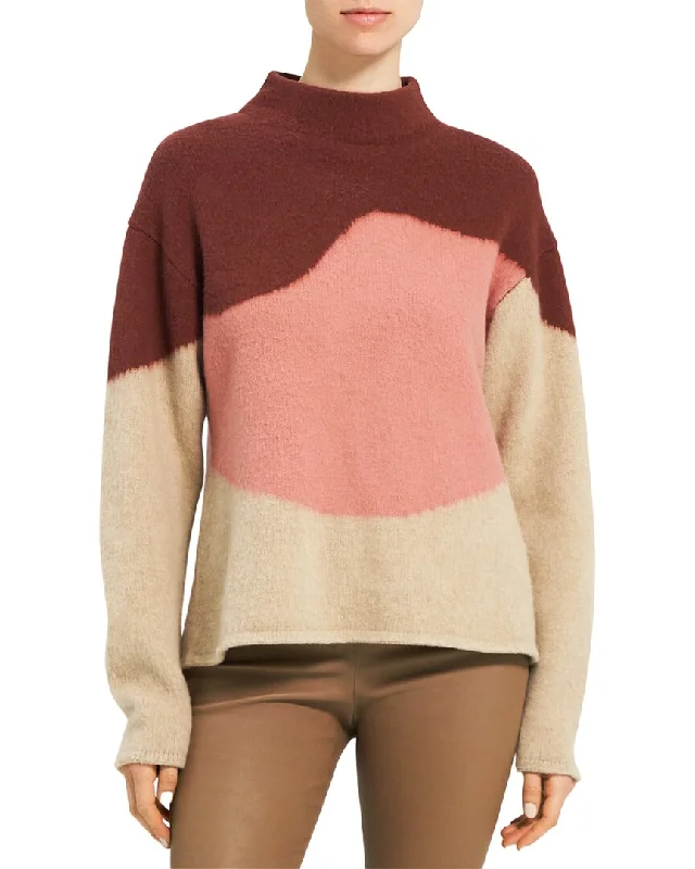 Breathable Design Theory Intarsia Cashmere Sweater