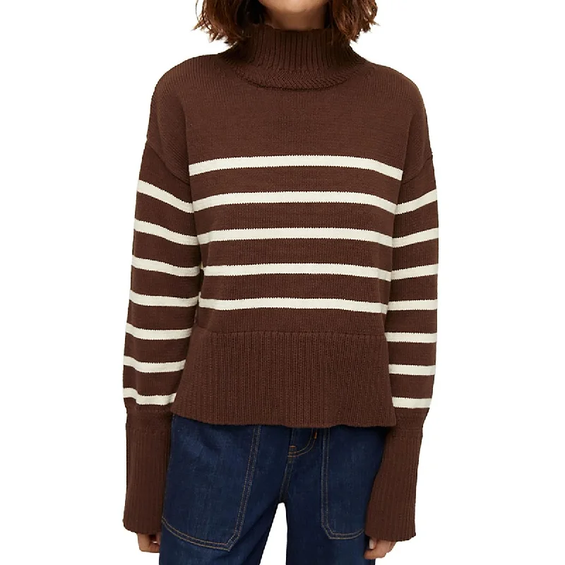 Innovative Design Veronica Beard Womens Lancetti Knit Striped Pullover Sweater