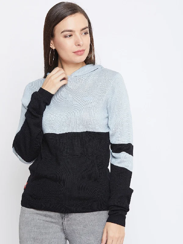 Everyday Comfort JUMP USA Women Solid Casual Hooded Pullover