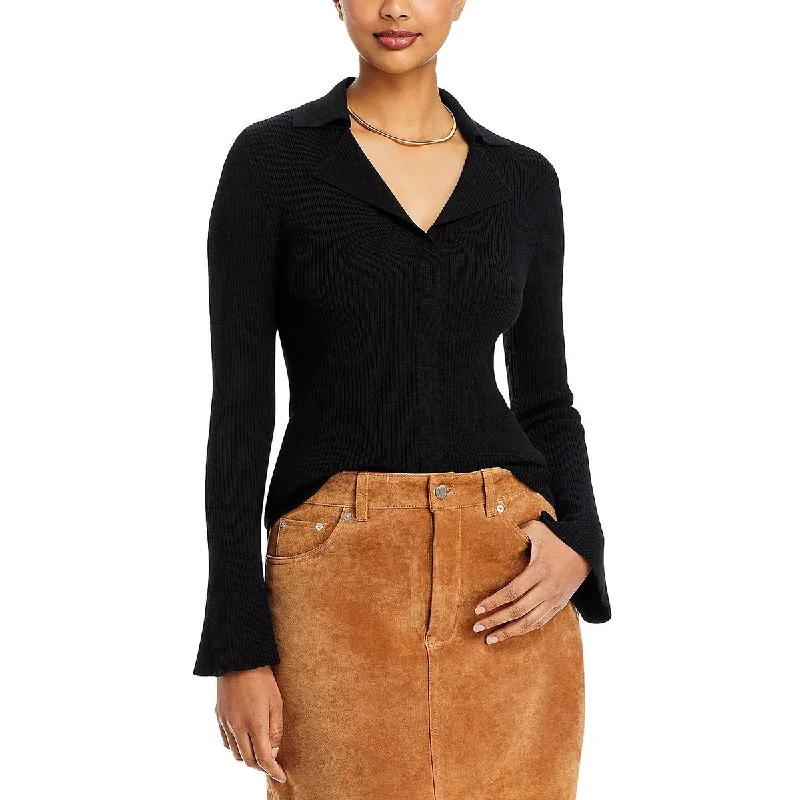 Feminine Charm Kobi Halperin Womens Luna Collar Long Sleeve Pullover Sweater