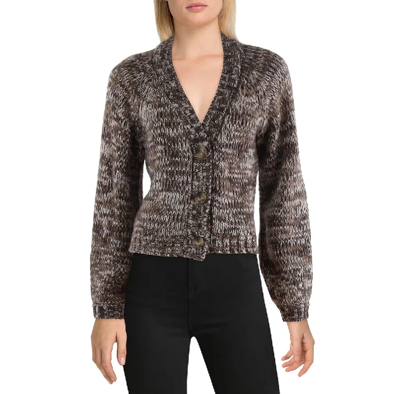 Easy Fashion Z Supply Womens Este Marled Bishop Sleeve Cardigan Sweater