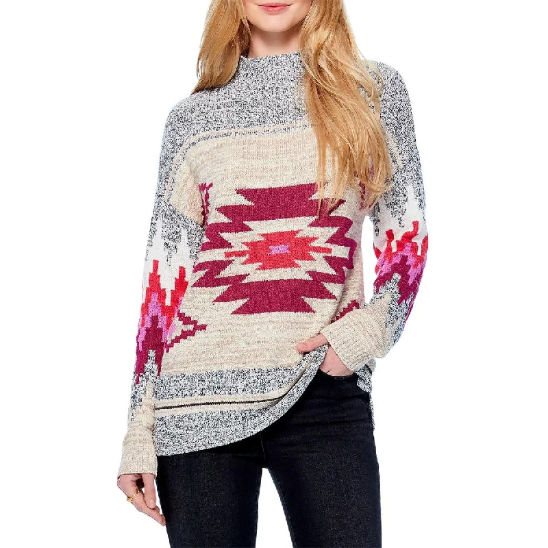 Dessert Matching Nic + Zoe Womens Fall Feelings Knit Pullover Mock Turtleneck Sweater