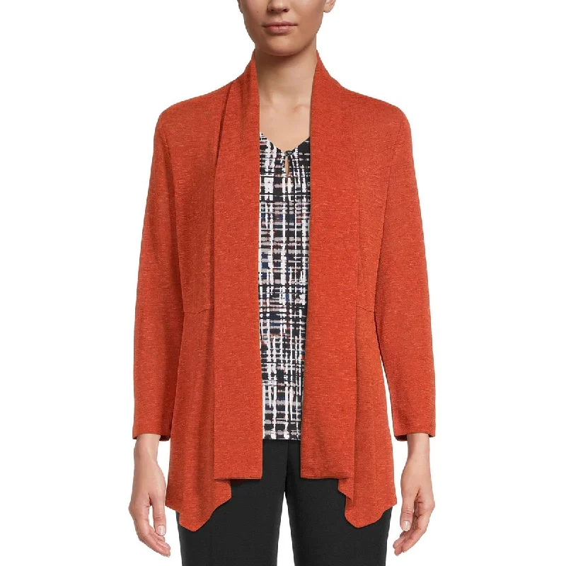 Personalized Wear Kasper Womens Pointelle Open front Cardigan Sweater