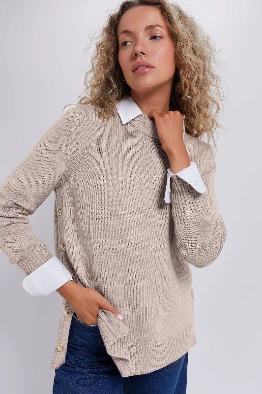 Effortless Style Wheat Bexley Sweater