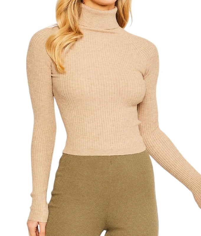 Body Design For The Record Turtleneck Sweater In Oat