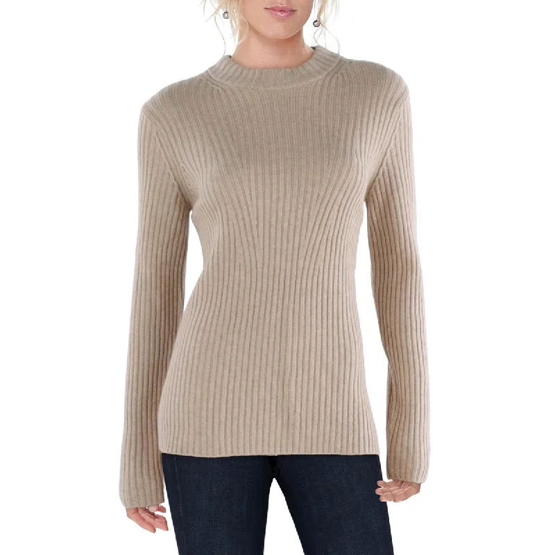 Elegant And Casual Vince Womens Wool Mock Neck Pullover Sweater