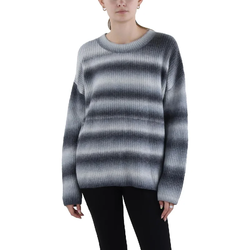 Noble Temperament Bobeau Womens    Crewneck Ombre Pullover Sweater