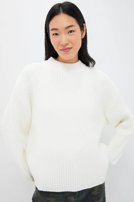 Cozy Fashions Winter White Crewneck Jack Sweater