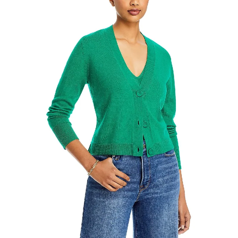 Diamond Series Kobi Halperin Womens Florence Wool Layered Cardigan Sweater