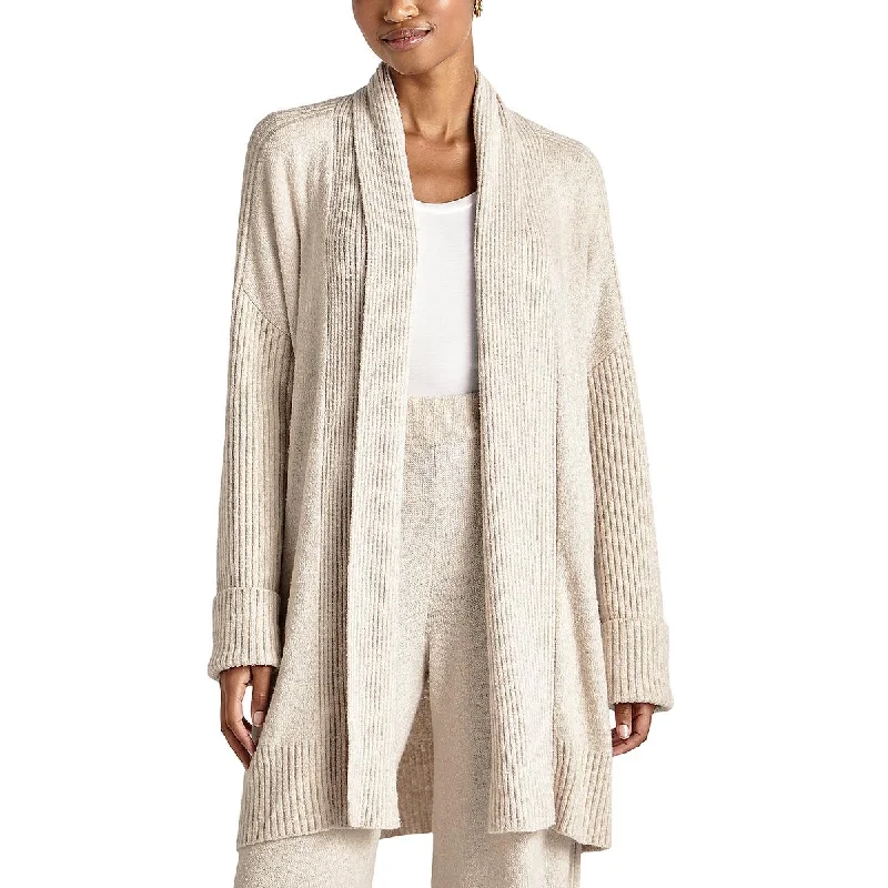 Relaxed Looks Splendid Womens Open Front Ribbed Cardigan Sweater