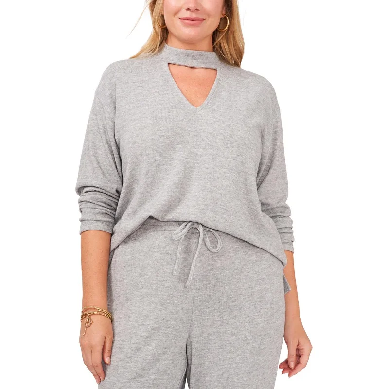 Goddess Style 1.State Womens Plus   Keyhole Knit Pullover Top