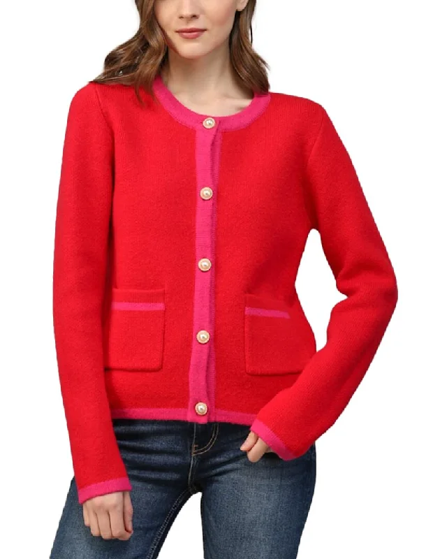 Short Design FATE Wool-Blend Cardigan