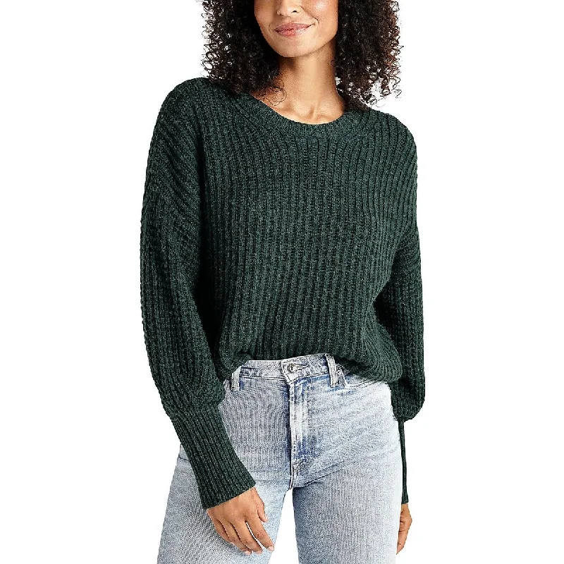 Floral Prints Splendid Womens Sarah Wool Blend Ribbed Knit Pullover Sweater