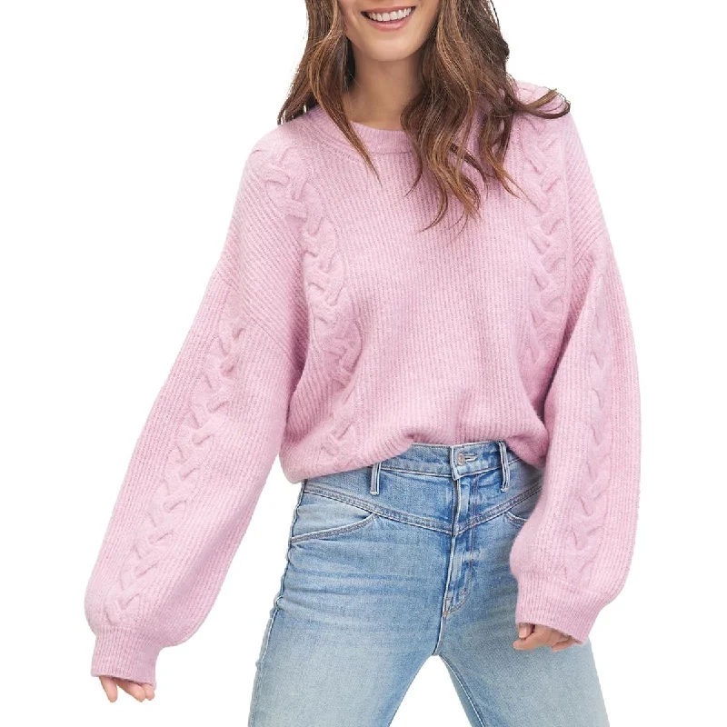 Advanced Customization Splendid Womens Natalia Knit Crewneck Pullover Sweater