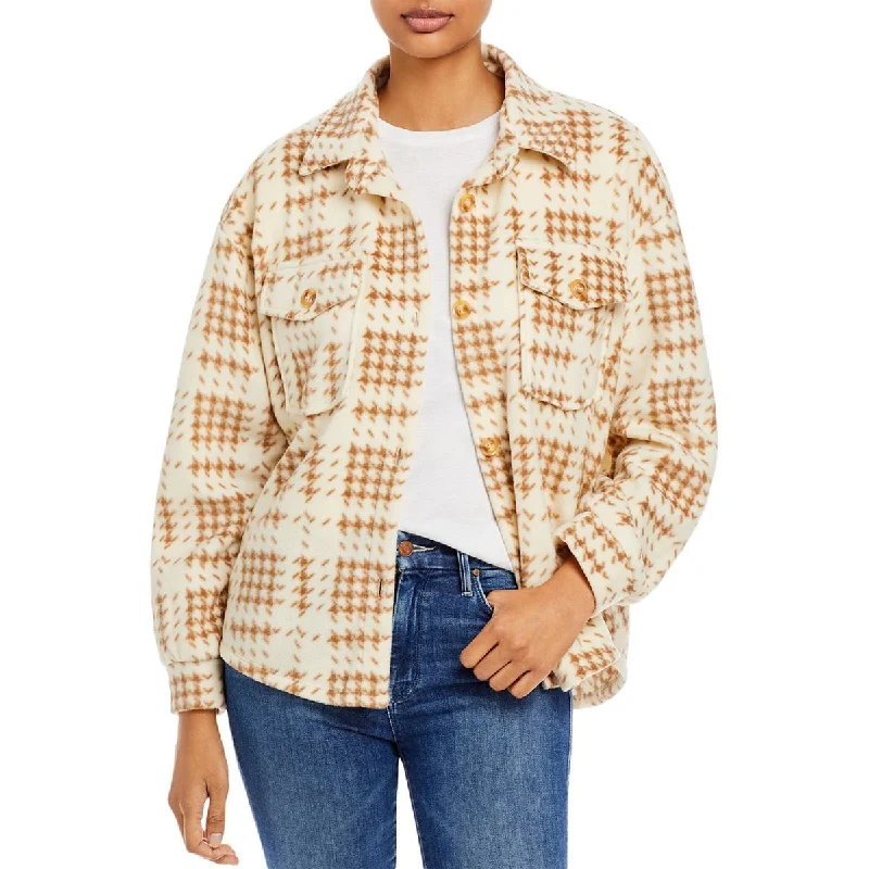 Fashionable And Versatile Inner Circle Womens Open Front Fleece Cardigan Sweater