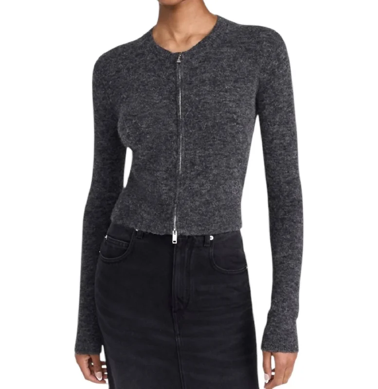 Effortless Outfits Oaka Cardigan In Dark Grey