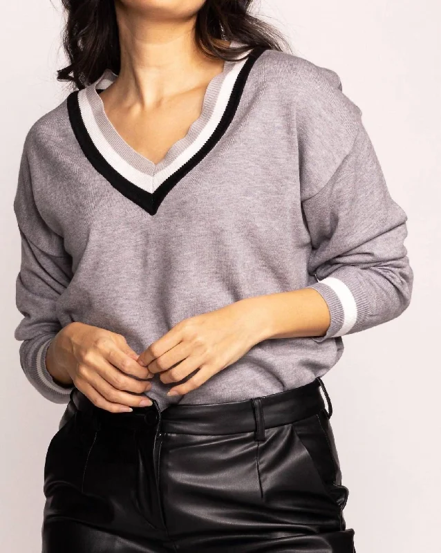 Casual Style Monica Sweater In Grey