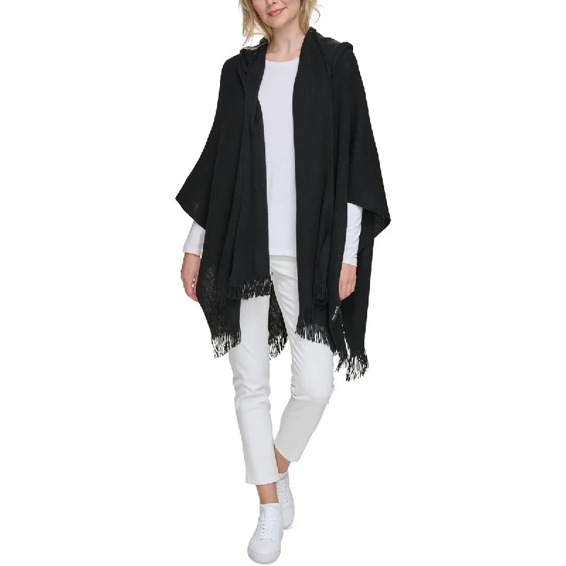 Sports Fashion Calvin Klein Womens Knit Hooded Cardigan Sweater