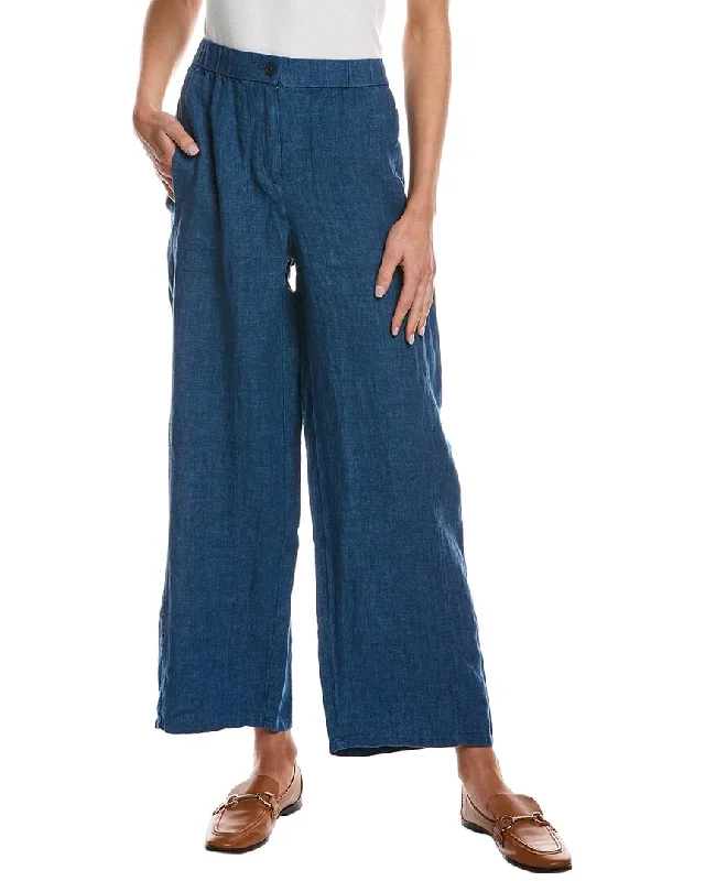 Warm And Comfortable EILEEN FISHER Linen Wide Leg Pant