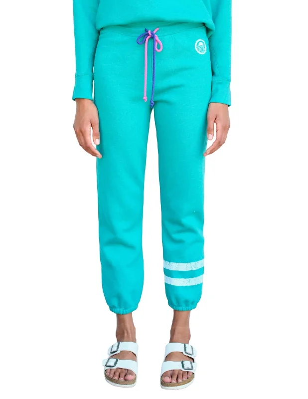 Advanced Customization Stripes + Logo Jogger In Teal