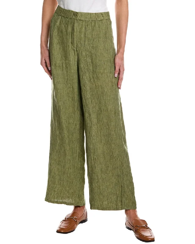 Double-sided Wear EILEEN FISHER Linen Wide Leg Pant