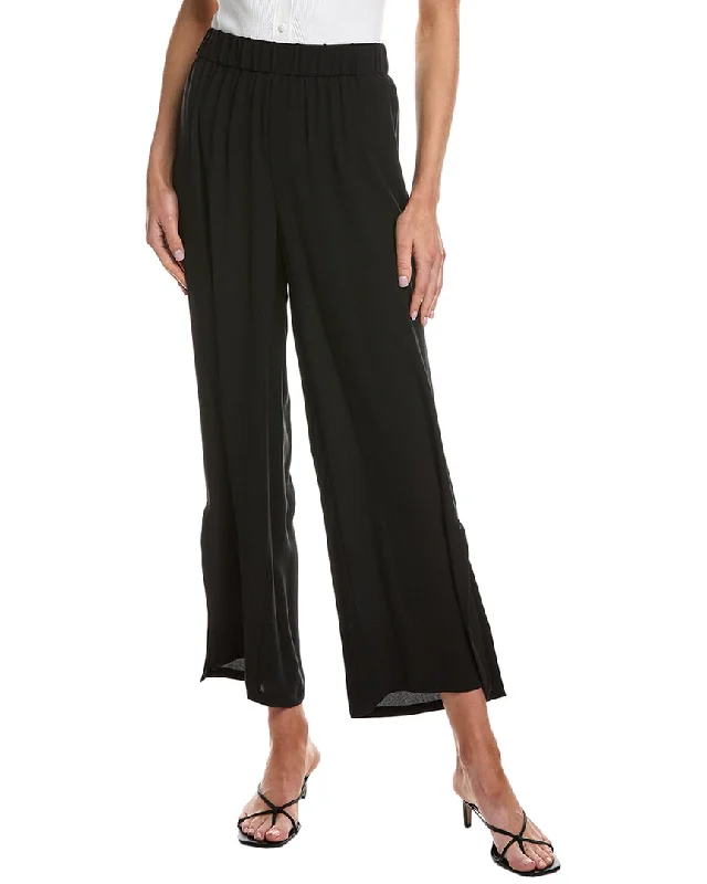 Classic EILEEN FISHER Silk Straight Ankle Pant
