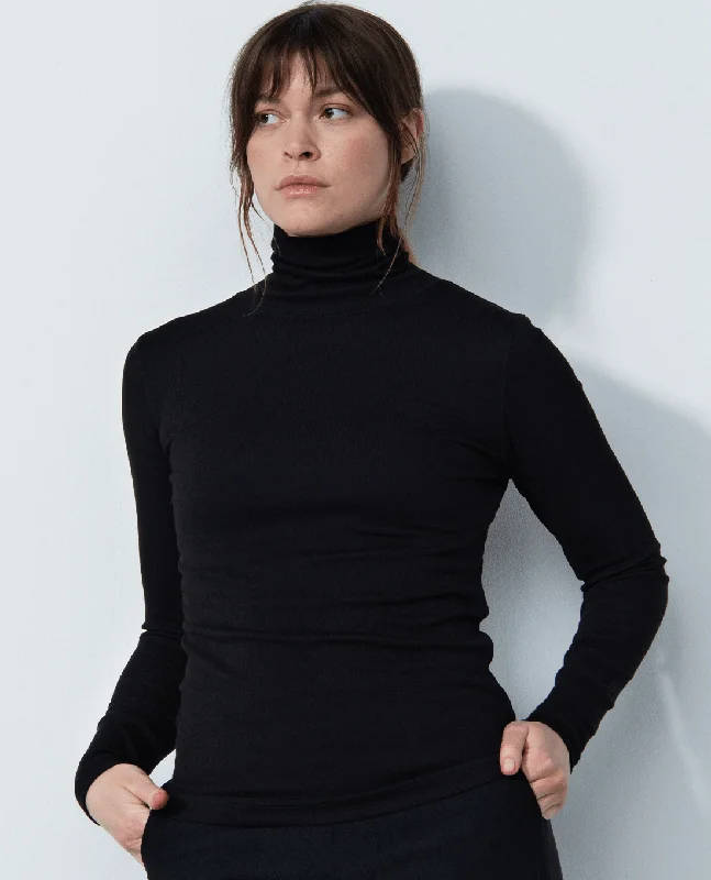 Chic Lounge SIZE XL - DAILY SPORTS Ancona Roll Neck 201 Black