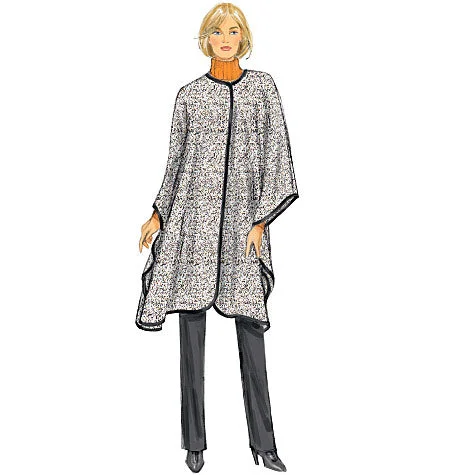Relaxed Fashion Butterick Coat, Jacket and Wrap B6250