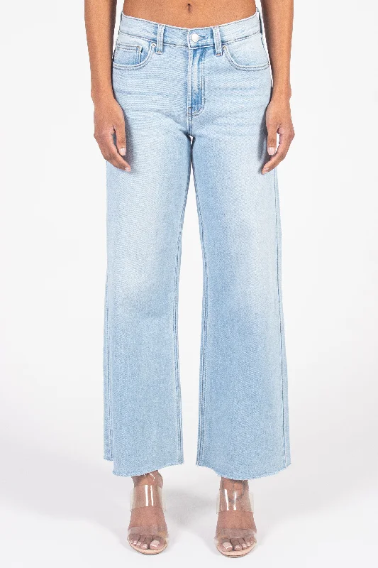 High-end Design Just USA Longer Length Wide Leg Jeans