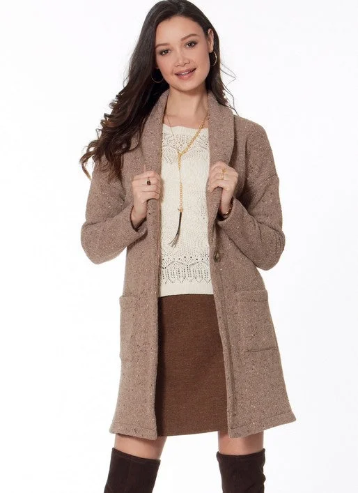 Moisture wicking McCalls Vest and Cardigans/Coatigans M7476