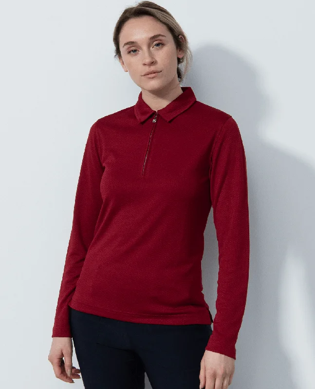 Comfy Chic SIZE M - DAILY SPORTS Peoria Long Sleeve Polo 200 Umbria
