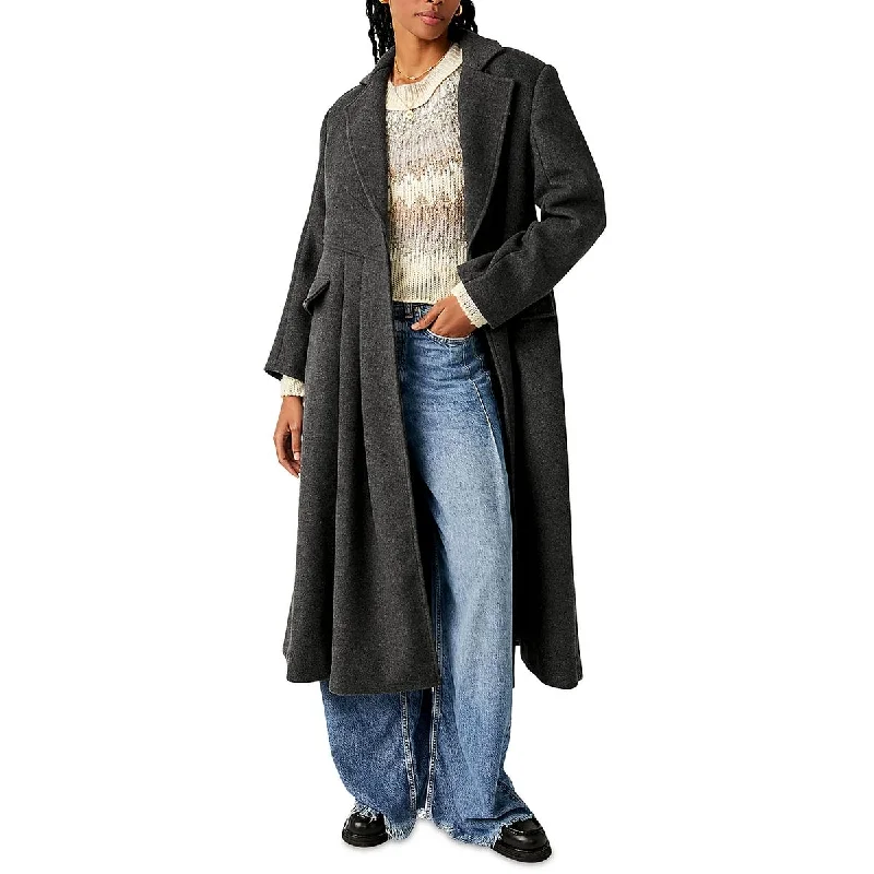 Cozy Lifestyle Free People Womens Victoria Wool Blend Maxi Overcoat