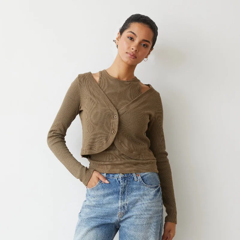 Cozy Fit Baby Thermal Double Layer Cardi Top