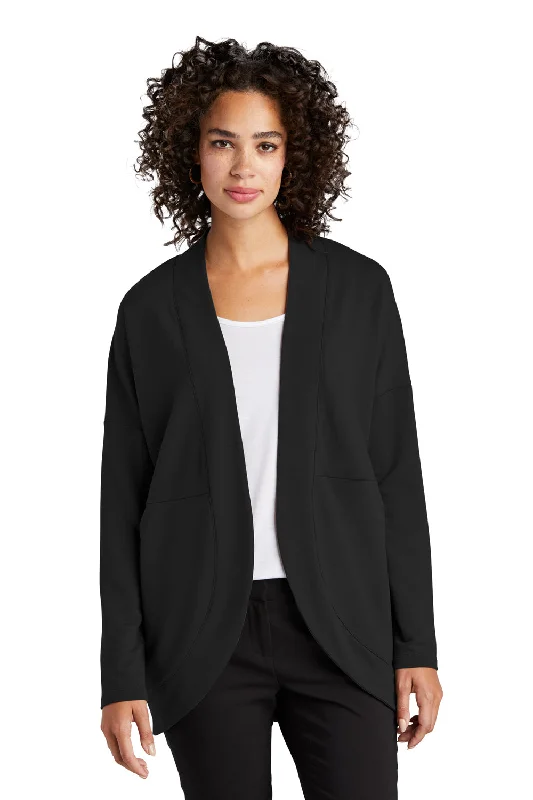 Design Must-have Mercer+Mettle Womens Stretch Open Front Long Sleeve Cardigan Sweater - Deep Black