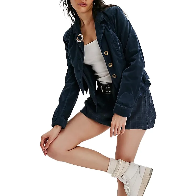 Cozy Street Style Free People Womens Heritage Crop Corduroy Denim Jacket