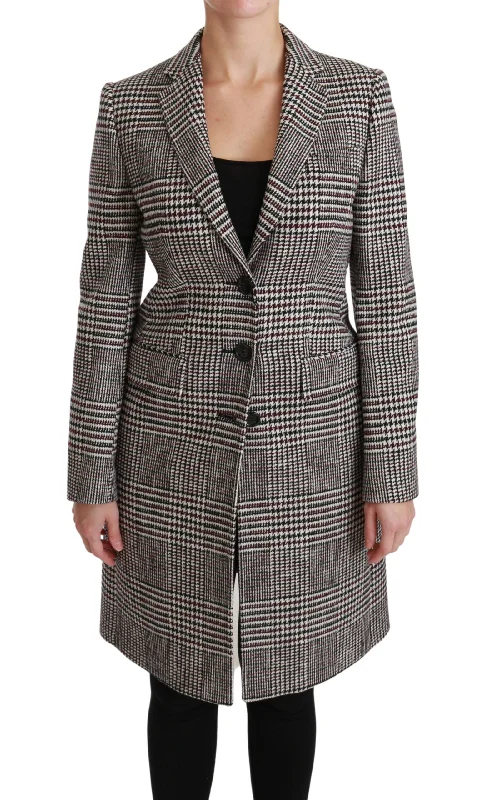 Classic Comfort Dolce & Gabbana  Checked Wool Coat