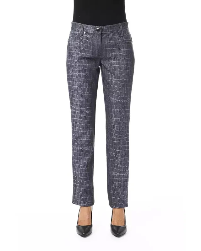 Romantic Temperament BYBLOS Women's Black Viscose Jeans & Pant - W28 US