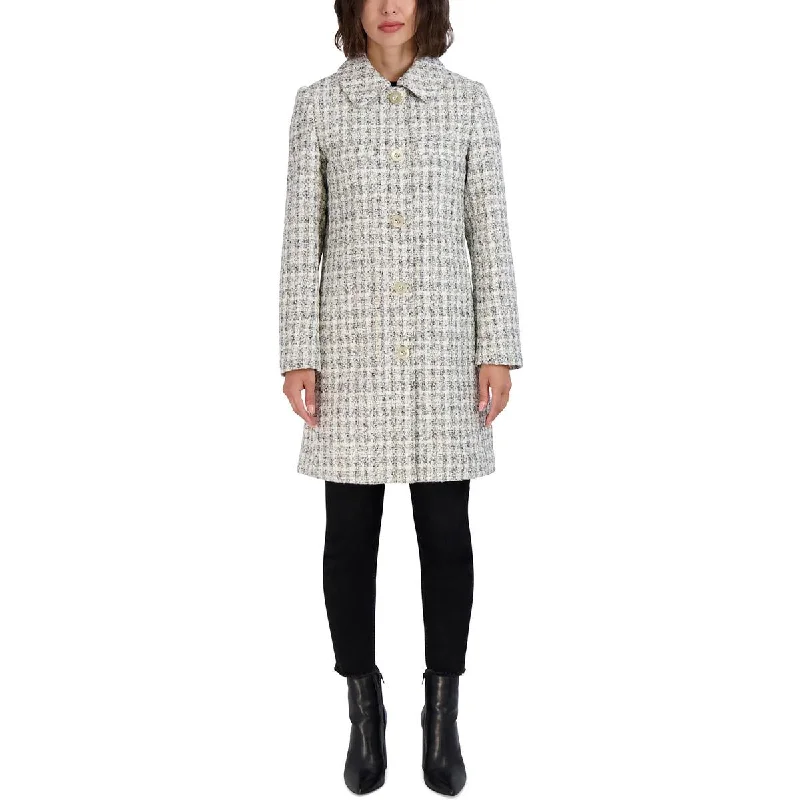 Warm Layers Laundry by Shelli Segal Womens Wool Blend Long Walker Coat