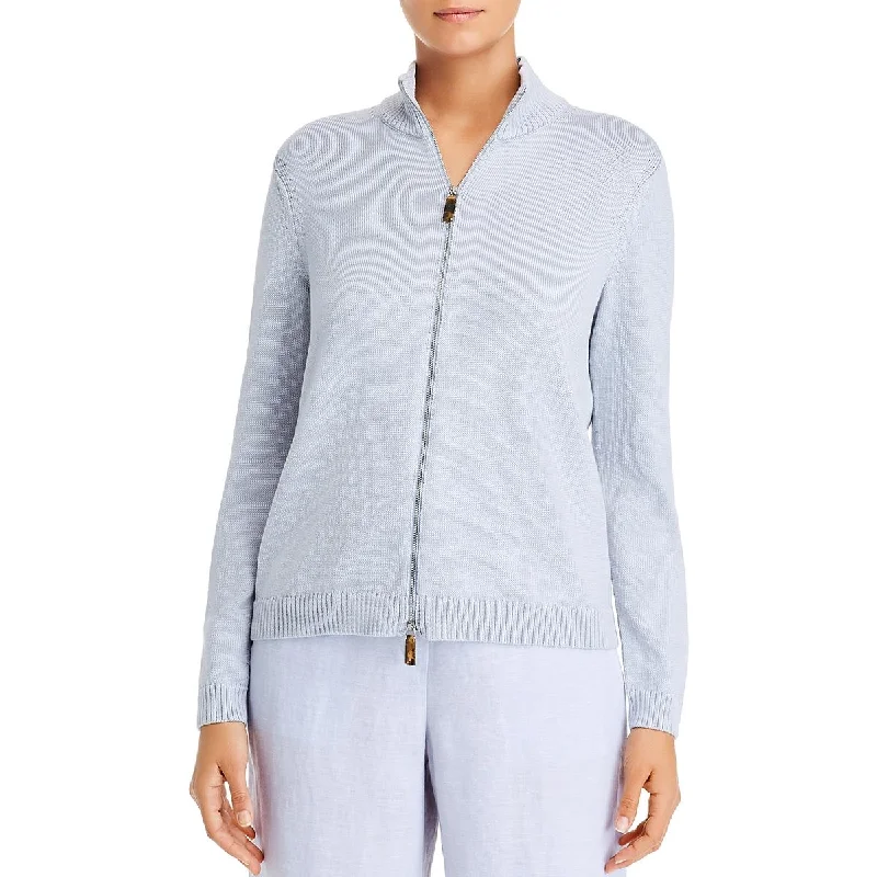 Cozy Fashion Lafayette 148 New York Womens Textured Fitted Bomber Jacket