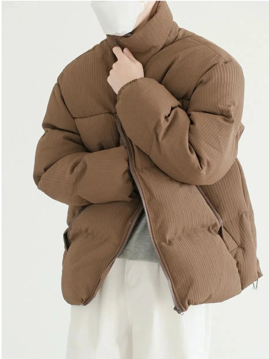 Warm Chic Zippered Cotton-Padded Jacket