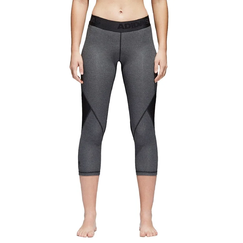 Easy-to-Wear Adidas Women's Alphaskin Sport Heather Mid-Rise Capri Leggings Grey Size Medium - Black Easy-to-Wear Adidas Women's Alphaskin Sport Heather Mid-Rise Capri Leggings Grey Size Medium - Black