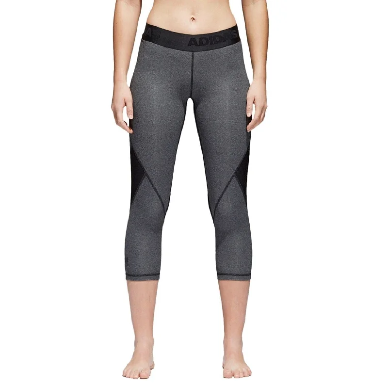 Luxe Comfort Adidas Women's Alphaskin Sport Heather Mid-Rise Capri Leggings Size Extra Small - Black - X-Small Luxe Comfort Adidas Women's Alphaskin Sport Heather Mid-Rise Capri Leggings Size Extra Small - Black - X-Small
