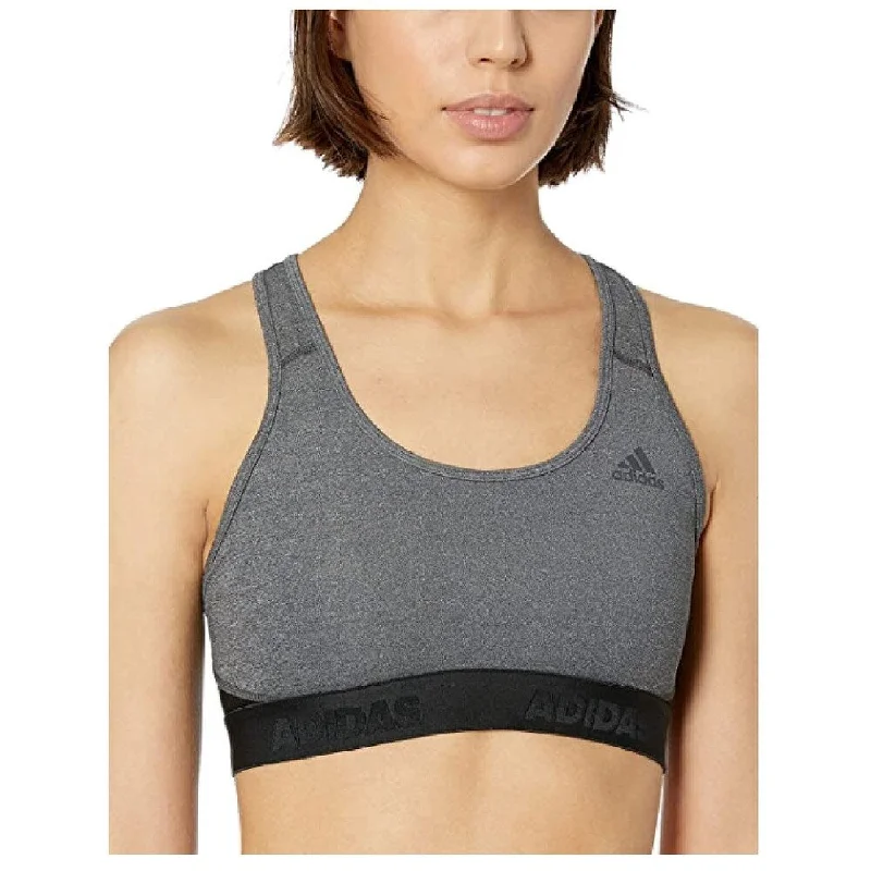 Cozy Essentials Adidas Women's Training Alphaskin Sports Bra Grey Size Extra Large - X-Large