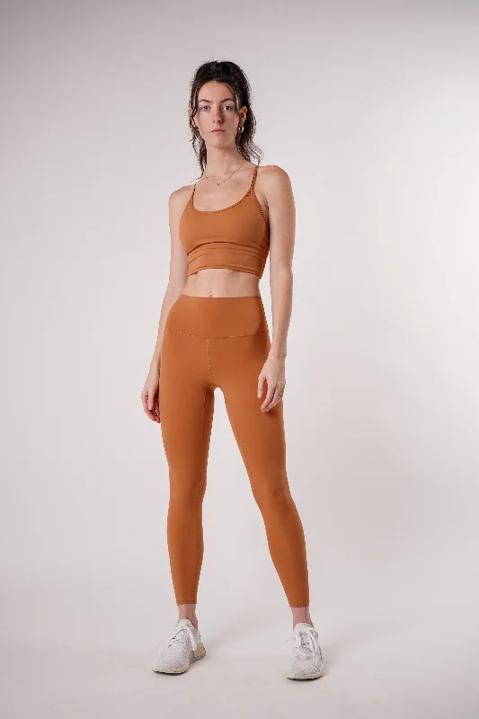 Celebrity Must-have Burnt Orange Activewear Set