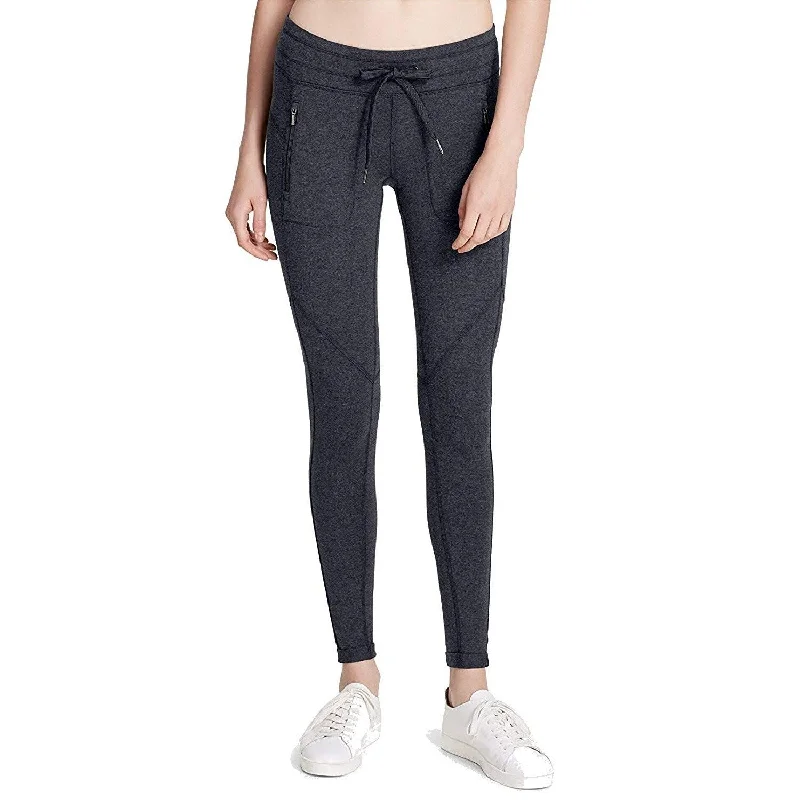 Exquisite Fabrics Calvin Klein Performance Women's Drawstring Leggings Slate Heather Size Small - Grey