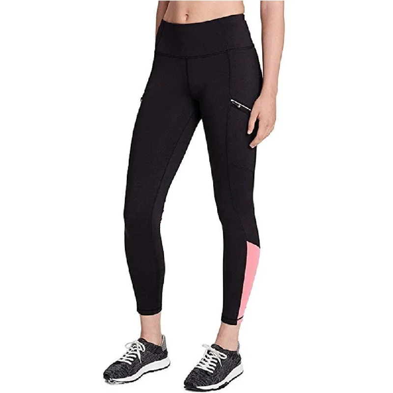 Practical Style Calvin Klein Women's Performance Colorblocked Side-Zip Leggings Black Energy Size Large