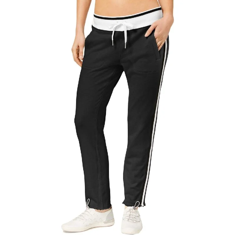 Comfortable Design Calvin Klein Women's Performance Terry Striped Ankle Sweatpants Black Size Small Comfortable Design Calvin Klein Women's Performance Terry Striped Ankle Sweatpants Black Size Small