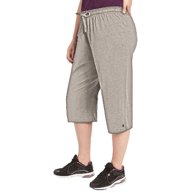 Trends Champion Women's Plus Size Capri Pants Oxford Gray Size Extra Large - Grey - X-Large