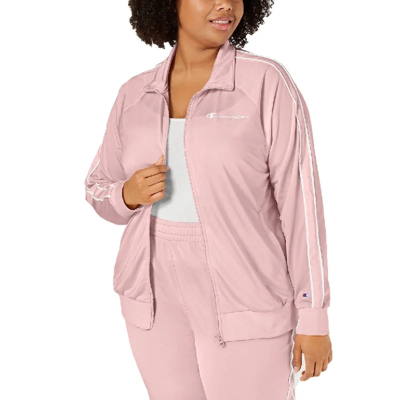 Fashionable And Versatile Champion Women's Plus Size Track Jacket Dream Pink Size 3 Extra Large - XXX-Large