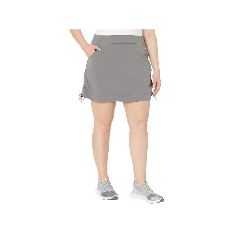 Fashionable Ease Columbia Women's Size Plus Anytime Casual Skirt Grey Size 2 Extra Large - XX-Large